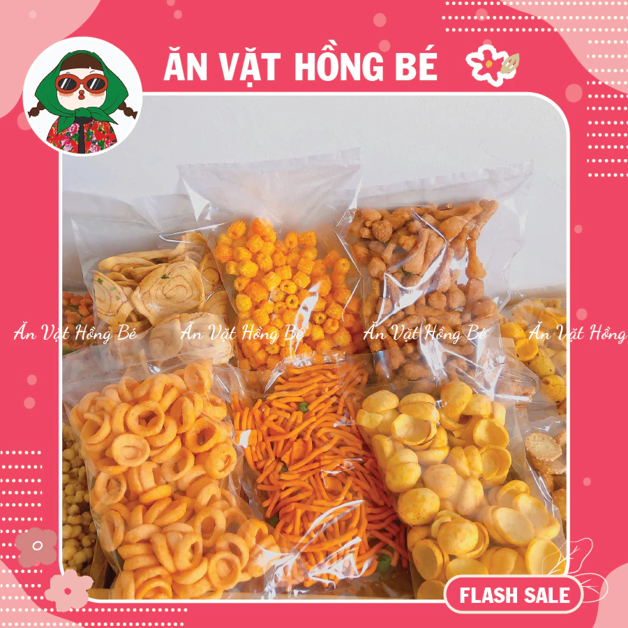 [Túi 100G] Snack ăn vặt tổng hợp tự chọn, bánh quẩy sấy giòn, bim bim đồ ăn vặt các loại