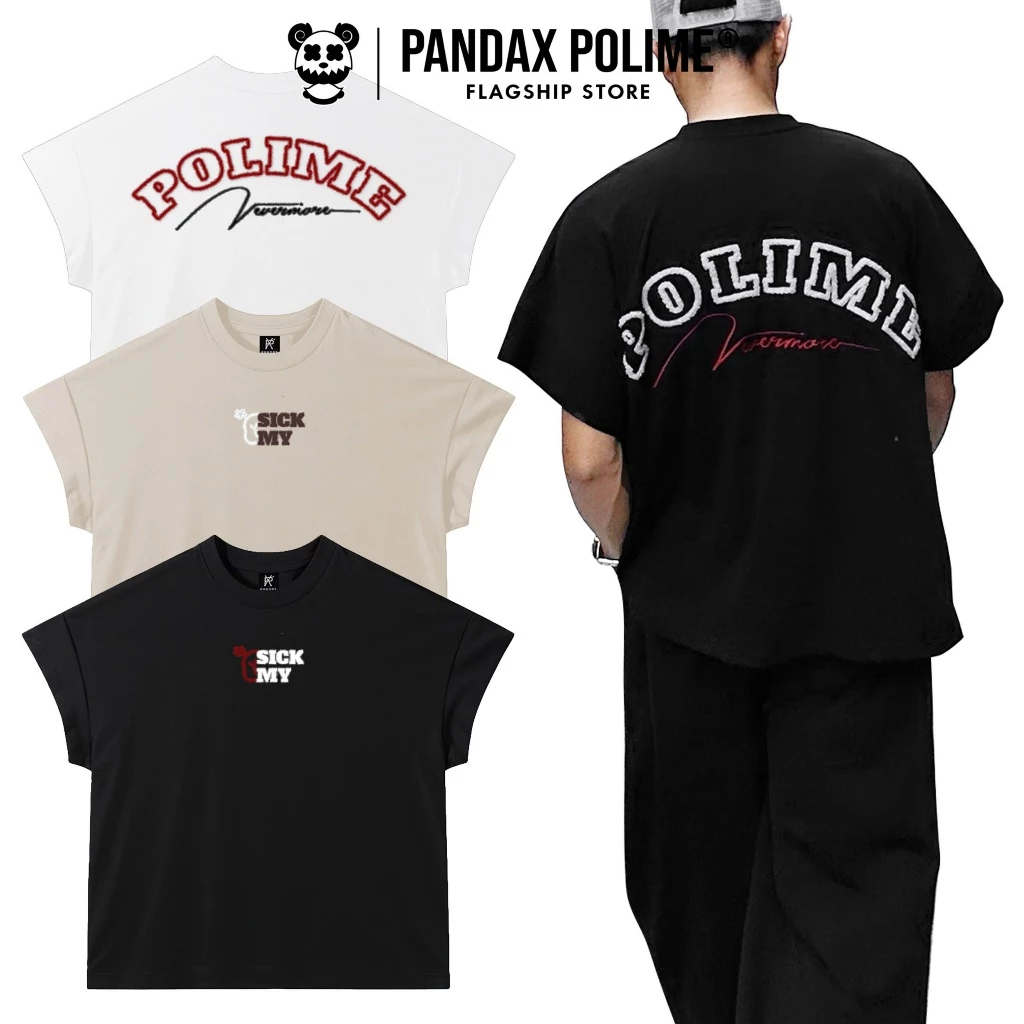 Áo thun cánh dơi big boxy cotton 280gsm thêu xù oversize tee local brand bigsize pandaxvn polime