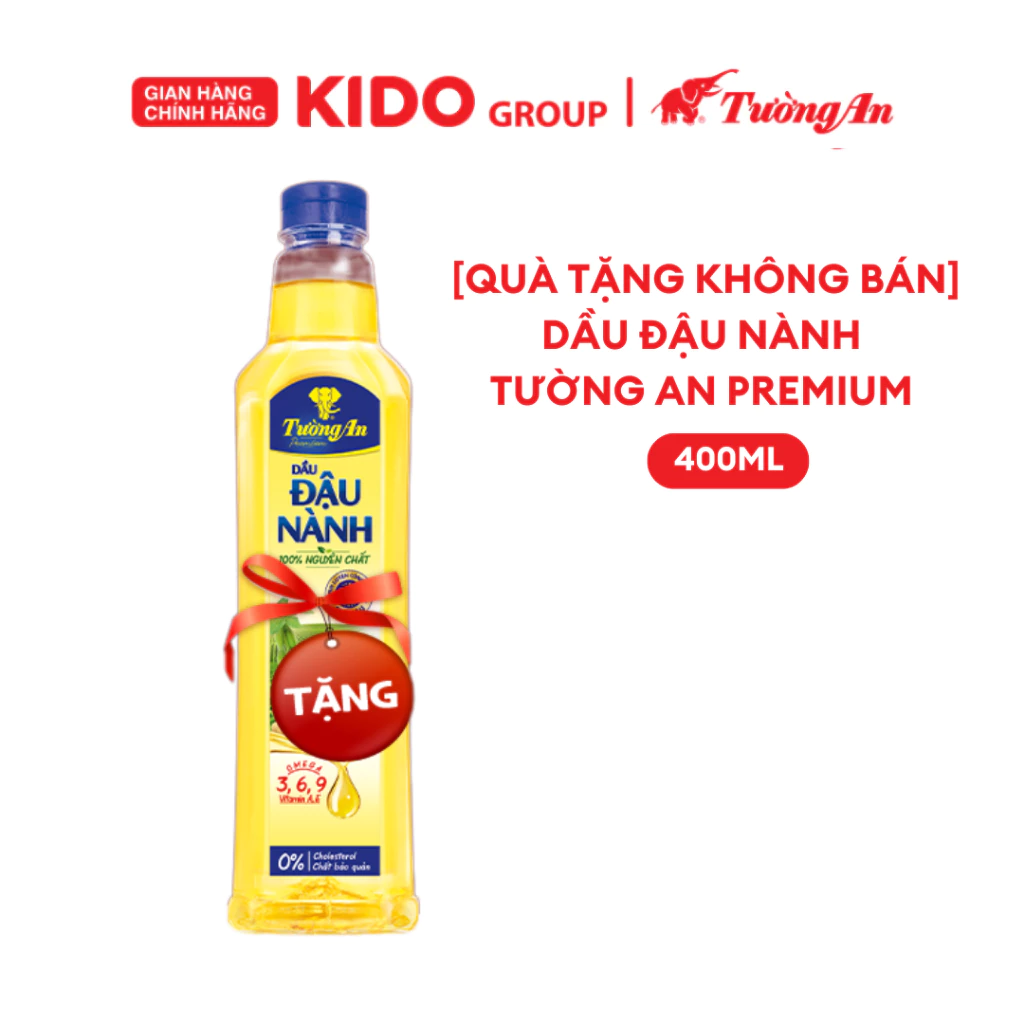 [QUÀ TẶNG ĐỘC QUYỀN] Dầu Đậu Nành Tường An Premium 400ML