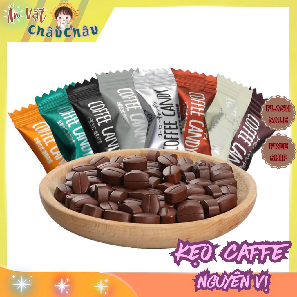 ( CHÍNH HÃNG )500G KẸO CÀ PHÊ KHÔNG ĐƯỜNG MIX NHIỀU VỊ ( LOẠI 1 )