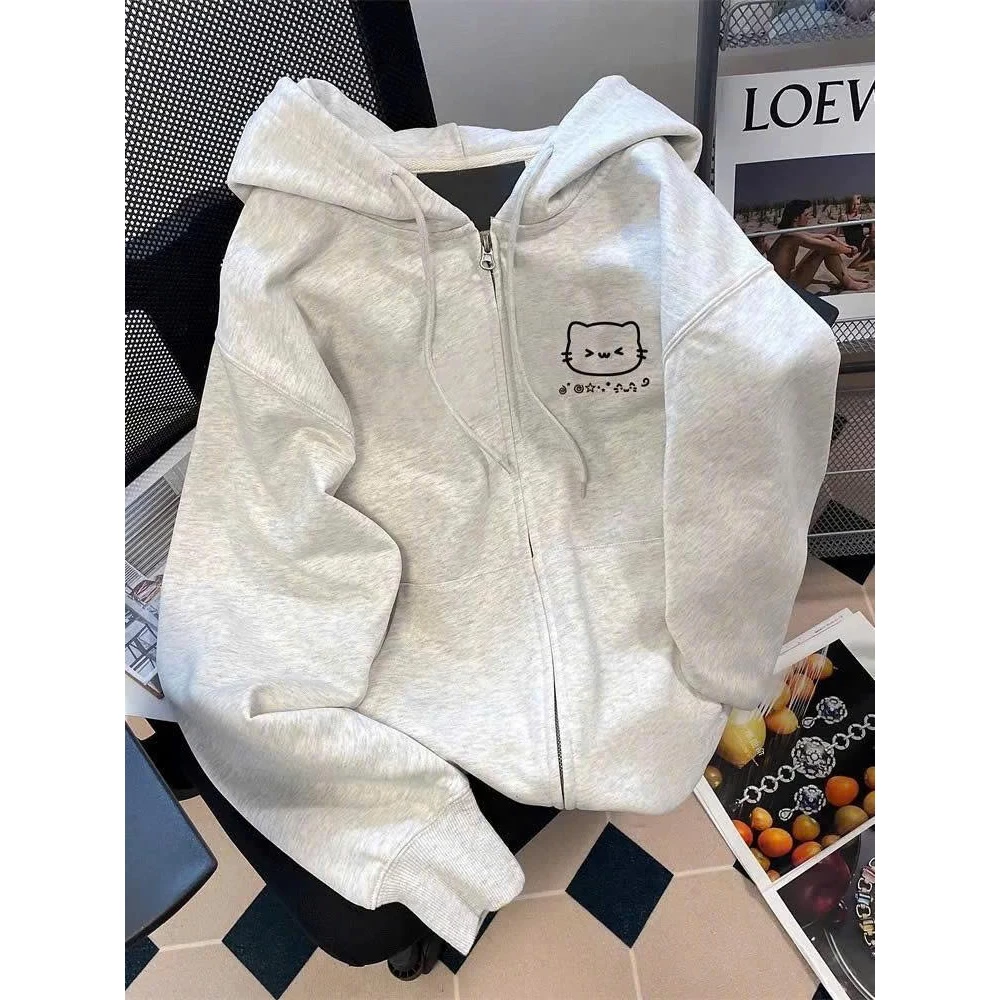 Áo Khoác Nỉ Hoodie Zip GẤU CUTE Có Túi Trong Form Rộng Nam Nữ Unisex Chất Nỉ Bông Dày Dặn