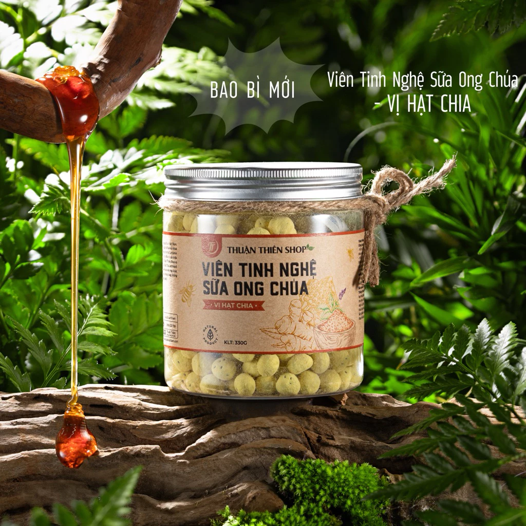 Viên tinh nghệ sữa ong chúa mix hạt chia