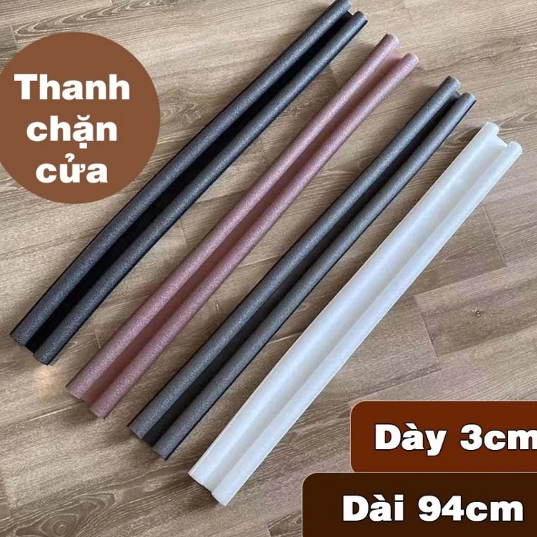 Combo 2 Thanh chặn cửa đa năng, nẹp xốp chặn cửa chống gió lùa thoát hơi máy lạnh chống côn trùng