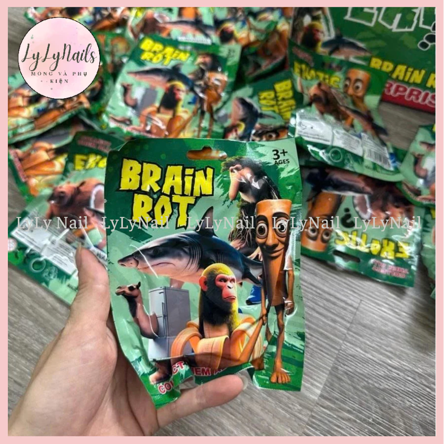 Túi mù Blind box Tung Tung Tung Sahur, Tralalero Tralala, Brainot, đồ chơi mô hình cho bé LyLy