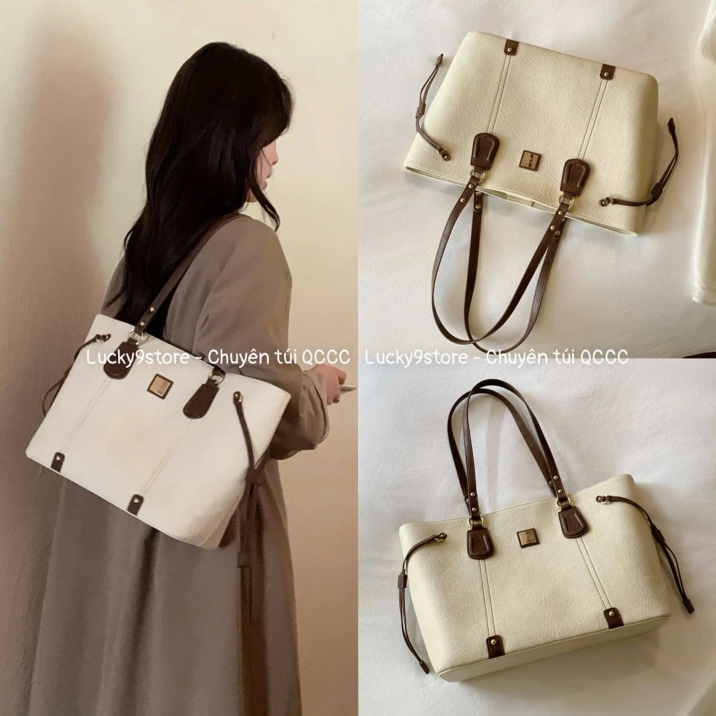 Túi tote Túi đeo vai cao cấp size 40 công sở size lớn đi học đi làm văn phòng thanh lịch hàng dày đẹp K0603#