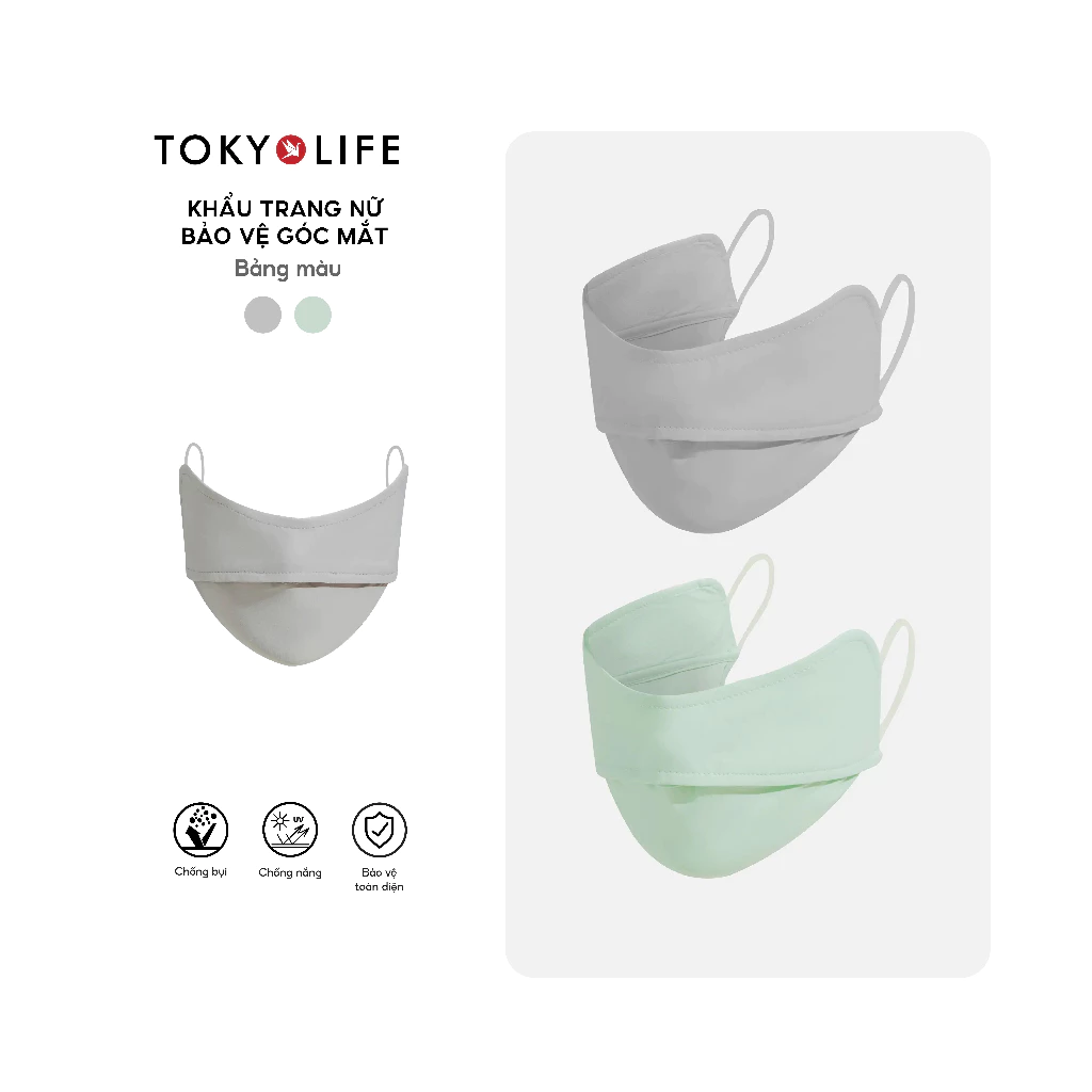 [GIAO MÀU NGẦU NHIÊN] Khẩu Trang Chống Nắng Chống Tia UV Nữ Che Góc Mắt Che Cằm 40000883 - TOKYOLIFE