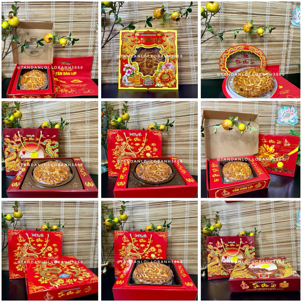 Bánh LỚN từ 3 trứng đến 15 trứng để biếu tặng, Tân Dân Lợi bánh trung thu