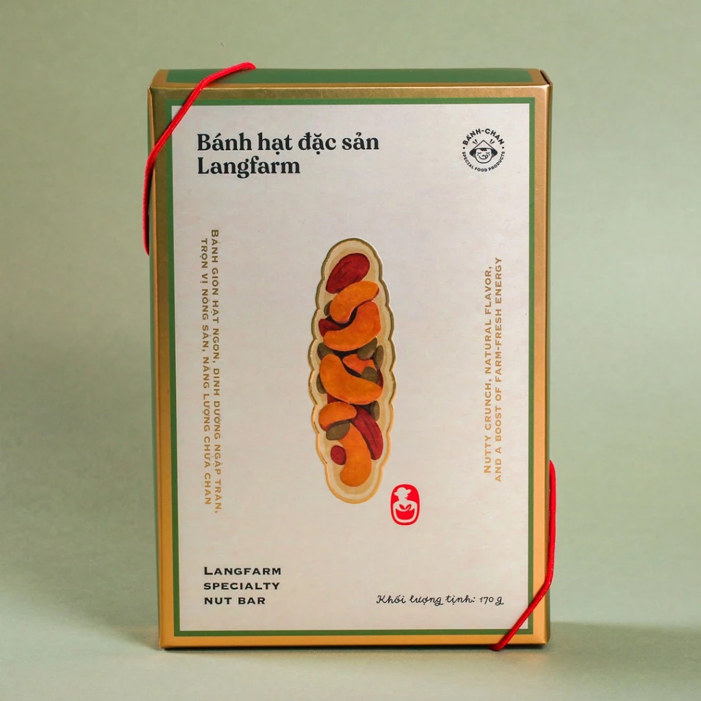 Bánh hạt đặc sản Langfarm - Bánh giòn hạt ngon, dinh dưỡng ngập tràn, trọn vị nông sản, năng lượng chứa chan