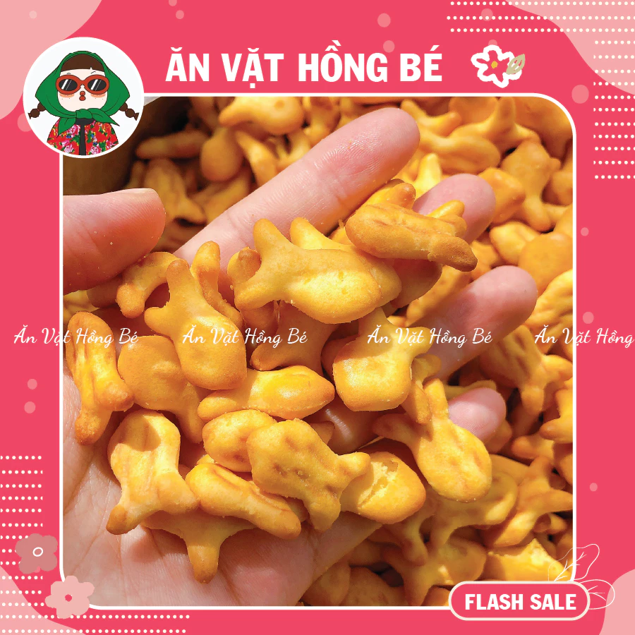 Bánh Quy Cá Mặn (Gói 200G), Bánh Quy Cá Bơ Sữa Sài Gòn Thơm Ngon,đồ ăn vặt