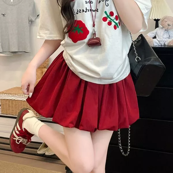 Chân Váy Bí Bigsize Nữ Có Lót Trong Basic Vintage Thời Trang Cá Tính Dáng Bồng - CV413