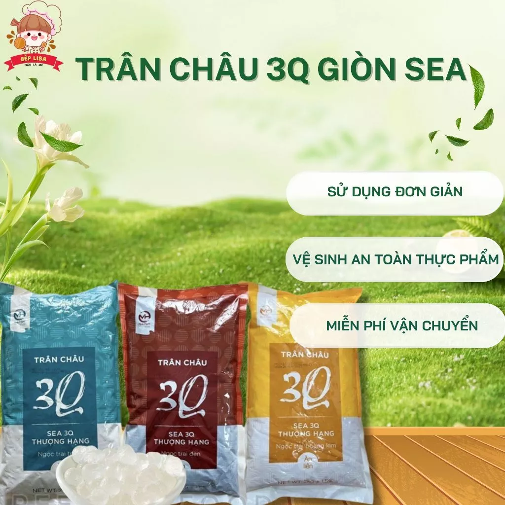 Trân Châu 3Q Giòn Sea Jelly Kun Han BẾP LISA