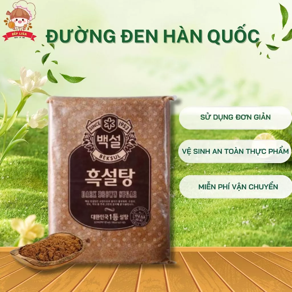 Đường đen Beksul Hàn Quốc - Nguyên liệu nấu trà sữa trân châu đường đen Bếp Lisa