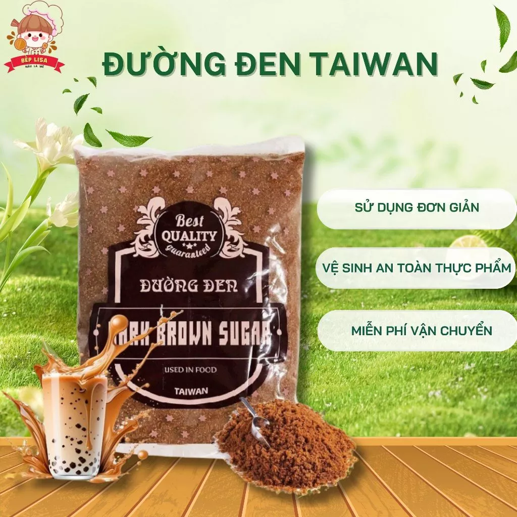 Đường đen Taiwan - Nguyên liệu làm trà sữa, trân châu, tàu hũ tại Bếp Lisa