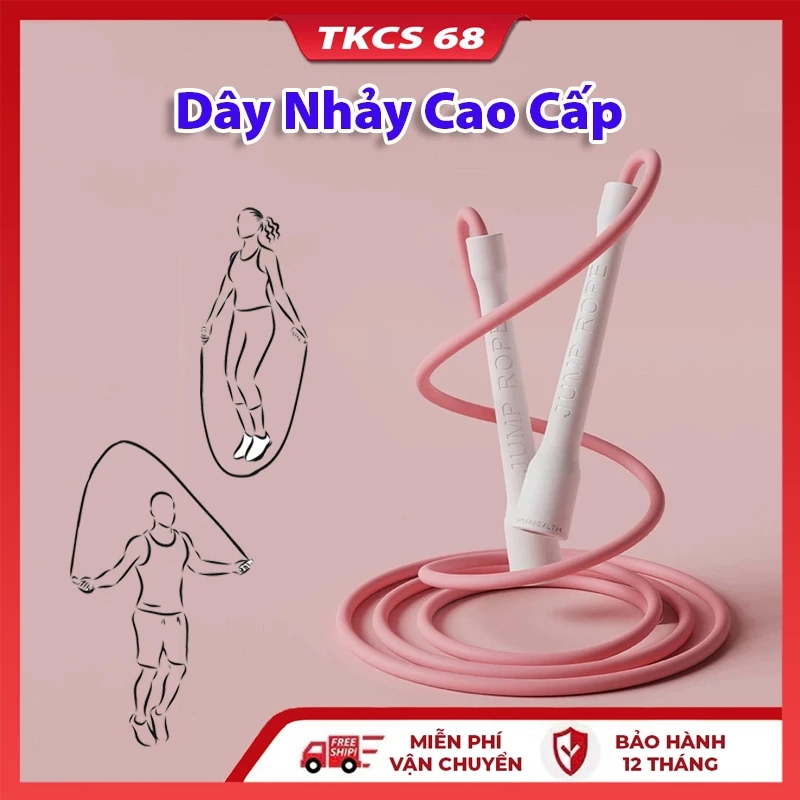 Dây Nhảy Tốc Độ PVC 6mm Tập Thể Dục , Rèn Thể Lực Hỗ Trợ Tay Cầm Chống Trơn Trượt Cao Cấp Nhiều Màu Sắc Lựa Chọn