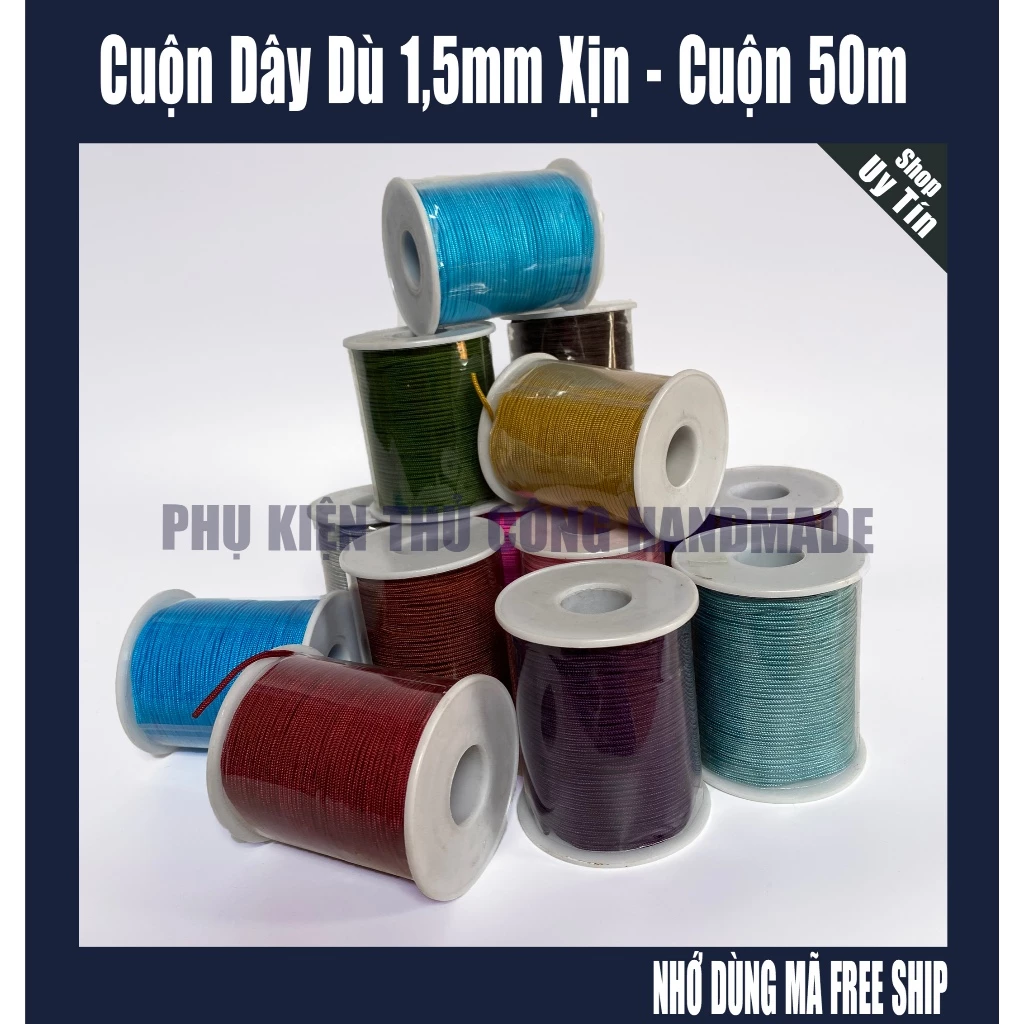 Dây dù 1,5mm - cuộn 50 mét