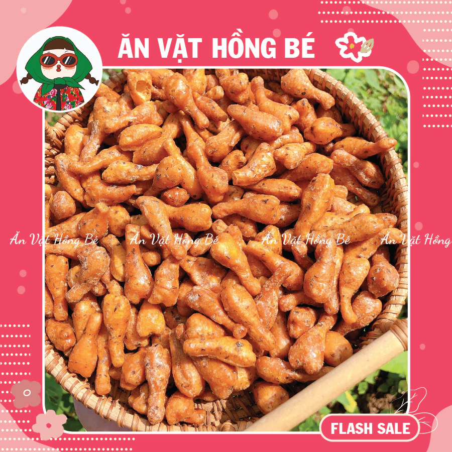 Quẩy Đùi Gà Rong Biển, Phô Mai, Bánh Quẩy Đùi Gà Ngon, Ăn vặt Hồng Bé