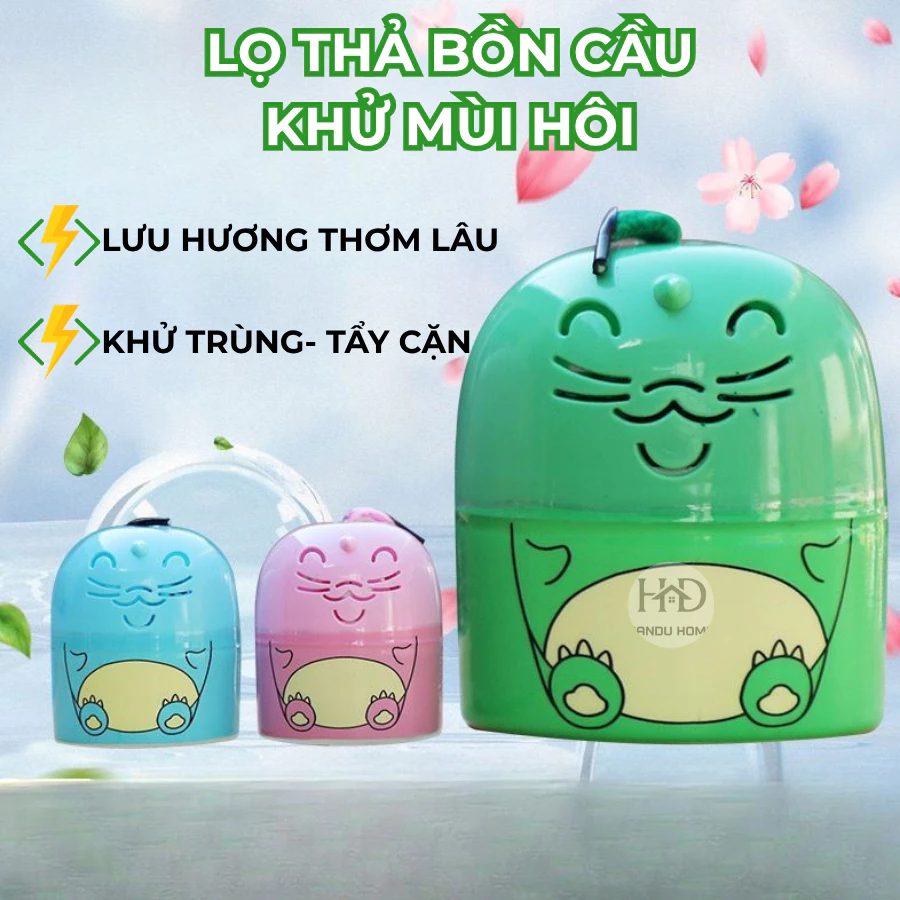 Lọ Thả Bồn Cầu Hình Mèo, Lọ Tẩy Toilet Khử Mùi, Khử khuẩn,Lưu Hương, Kèm Dây Rút Tiện Lợi, Dễ Dàng Sử Dụng.