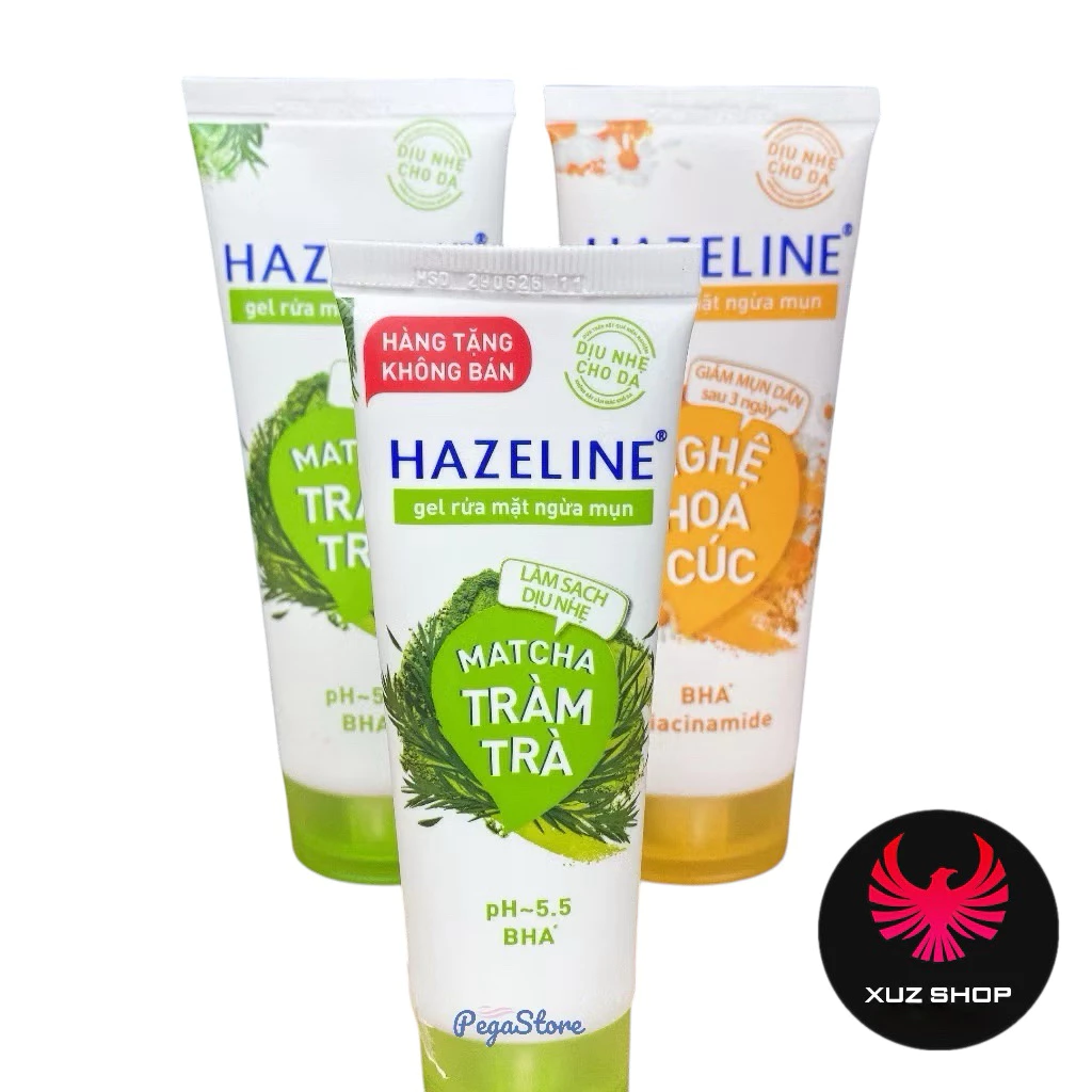 40g✅️Sữa Rửa Mặt (GEL) Sáng Da Hazeline Tràm Trà và Nghệ Hoa Cúc