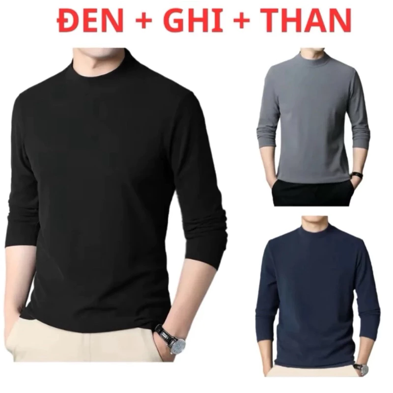 [combo 3 Áo ] Giữ nhiệt lót nỉ nam cao cấp,co giãn 4 chiều
