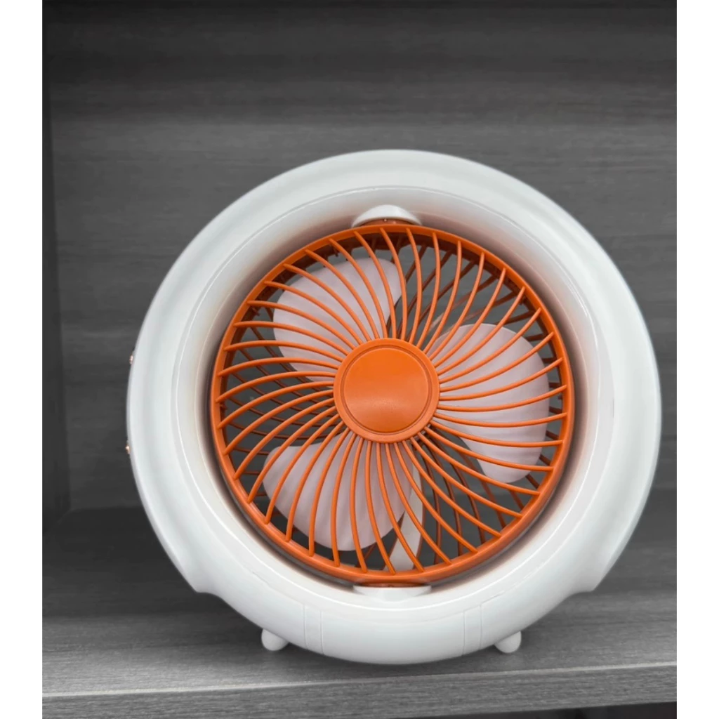 Quạt Tích Điện KAW 3 Trong 1 - Xoay 180, Pin Khỏe, 3 Chế Độ Gió, Đèn LED phù hợp văn phòng, du lịch