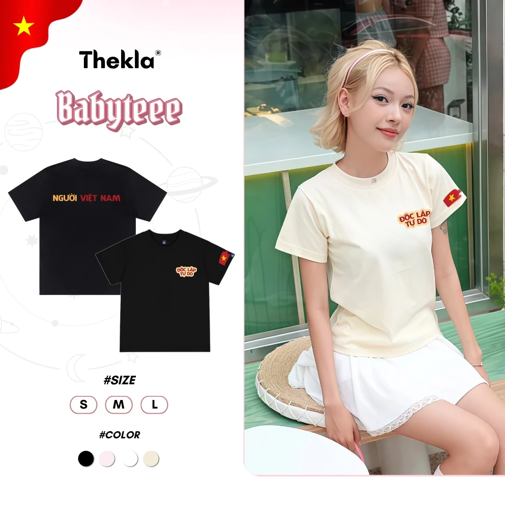 Áo Thun Nữ Baby Tee By Thekla BST69 Người Việt Nam Chất Cotton Thoáng Mát Phong Cách Hàn Quốc