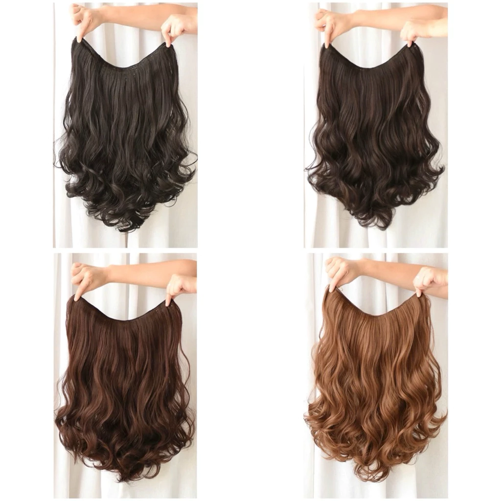 Tóc kẹp (45cm)xoăn giợn lửng 45cm❤️💕freeship-ảnh thật