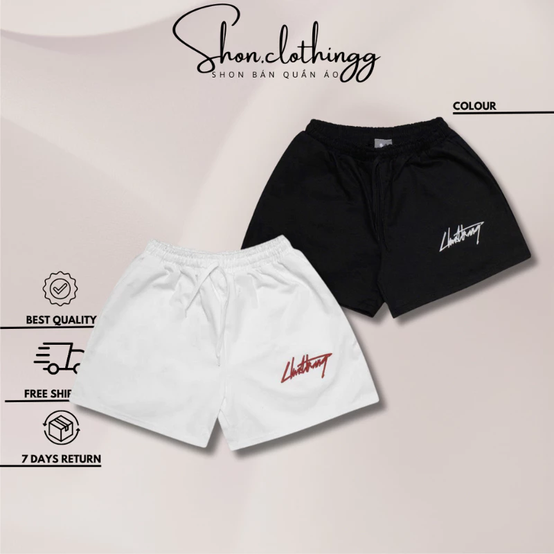 Quần Short Chuot Trang Thêu Logo Basic Cao Cấp Chất Kaki Dày Dặn Full Tem Tag Mạc Hot Trend 2025