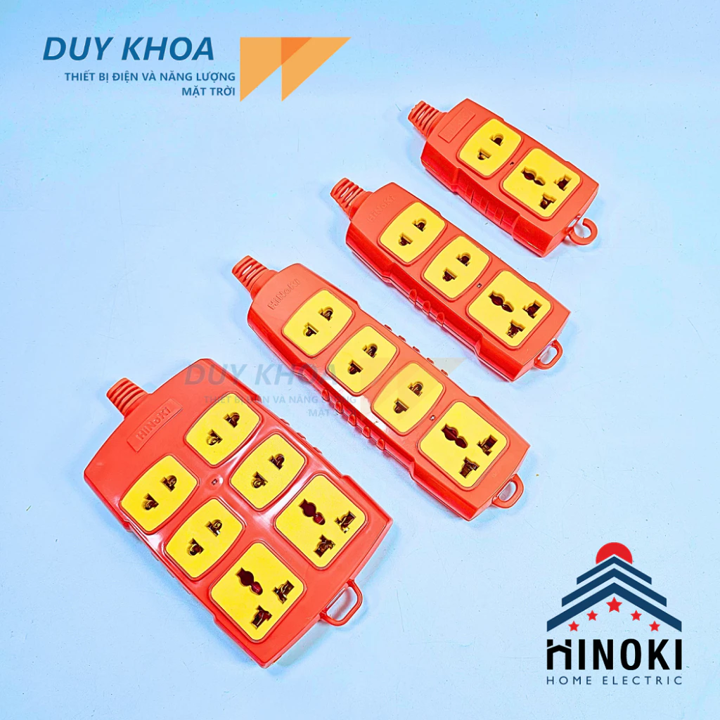 Ổ cắm điện chịu tải lõi sứ Không dây và Phích lõi sứ chống cháy Hinoki 6000W