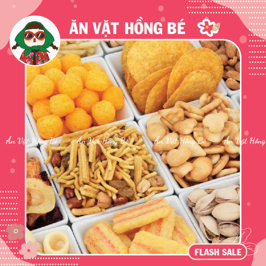 [DÙNG THỬ 250G] Snack Ăn Vặt Tự Chọn, Snack Tổng Hợp Giá Rẻ Nhiều Món, bim bim cân đồ ăn vặt hot