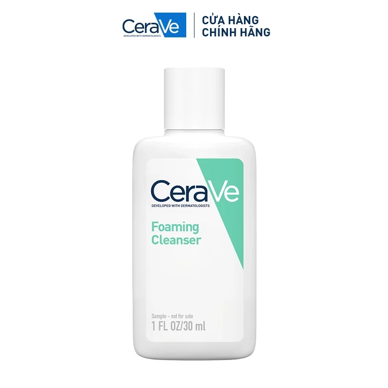 [HB GIFT HÀNG TẶNG KHÔNG BÁN] Sữa rửa mặt giúp làm sạch sâu dành cho da thường và dầu Cerave Foaming Facial Cleanse 30ML