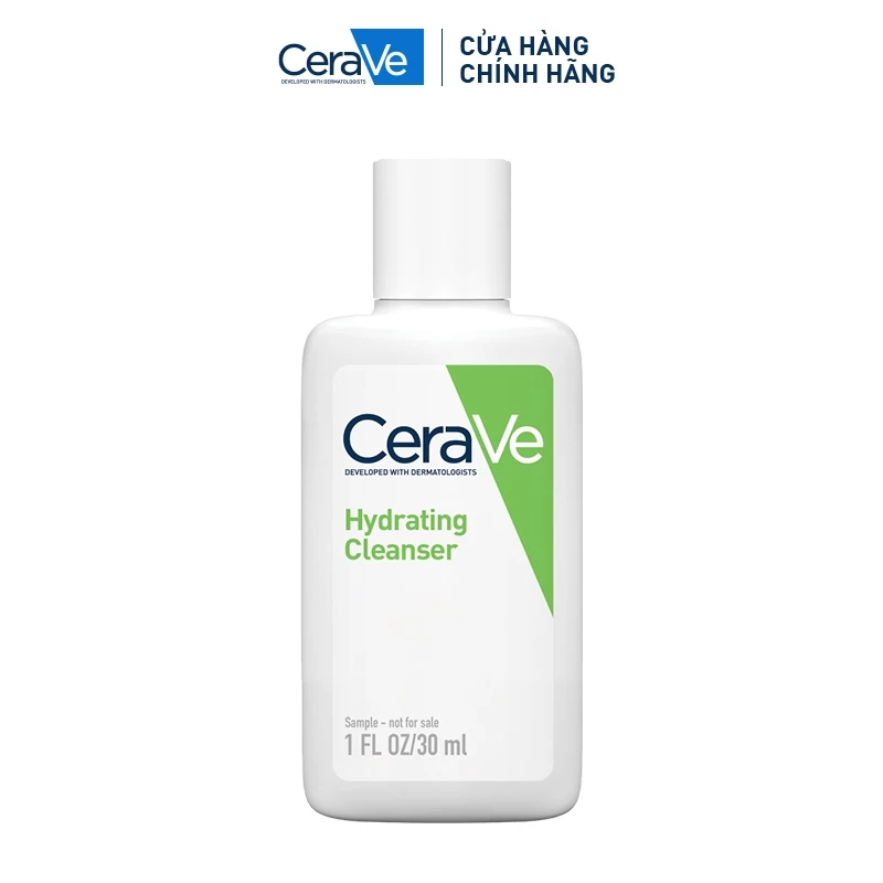 [HB GIFT HÀNG TẶNG KHÔNG BÁN] Sữa rửa mặt giúp làm sạch sâu dành cho da thường và da khô Cerave Hydrating Cleanser 30ML