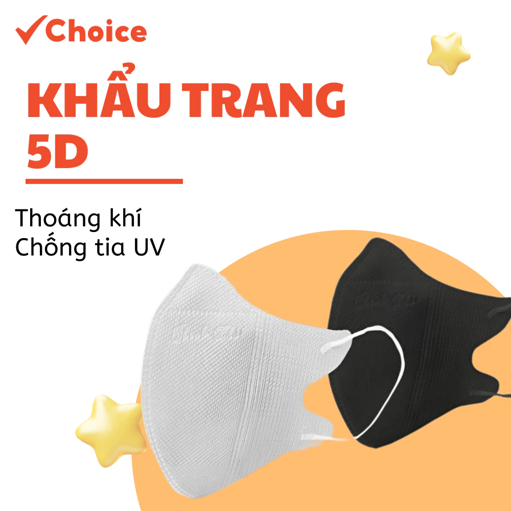 [Choice] Khẩu Trang 5D Thuận Phát FM1-2147-1 - 3 Lớp Thoáng Khí, Chống Tia UV