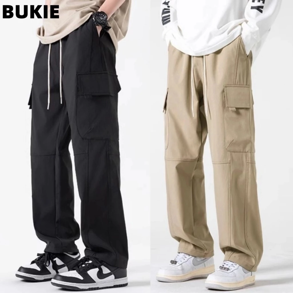 quần túi hộp nam quần nam ống suông Kaki mềm mại  nhiều túi Cao Cấp Ống Xuông dễ phối đồ