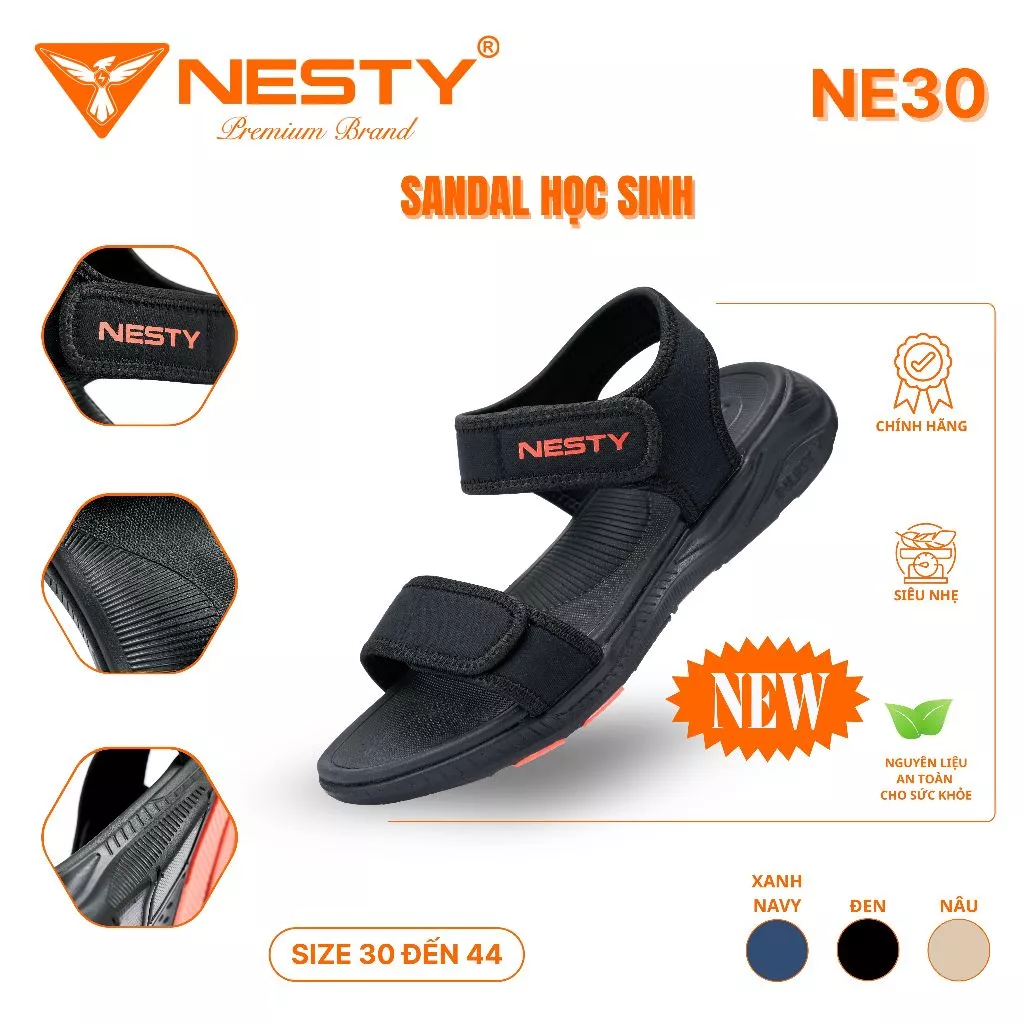 [Outlet S4](XẢ KHO)[NE30] Dép Sandal Học Sinh Nam Nữ Thương Hiệu NESTY ( KO4 )
