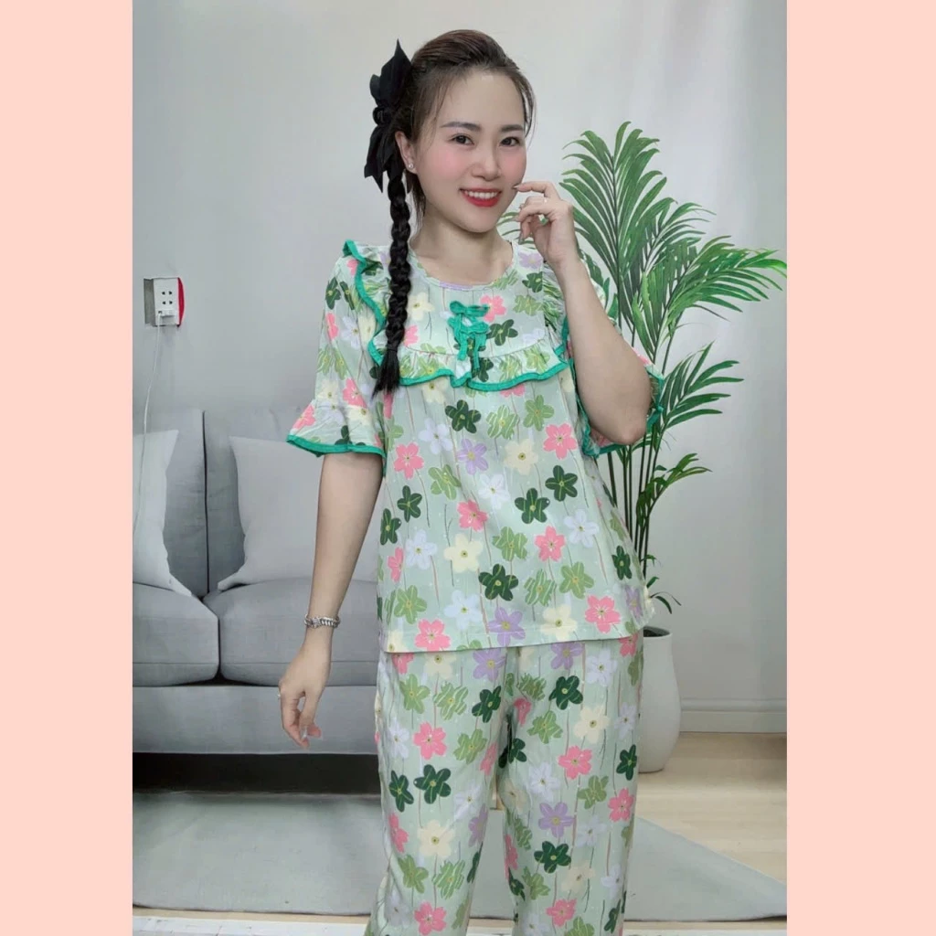 TLD262 - (DEAL MỞ BÁN) Đồ bộ tole lanh dài 9 tấc áo tay lỡ có zize