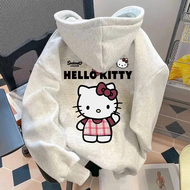 Áo Khoác Nỉ Hoodie/ Sweater Mèo KIT.TY SNOILOW Xinh Xắn Chất Nỉ Bông Form Rộng Nam Nữ Unisex