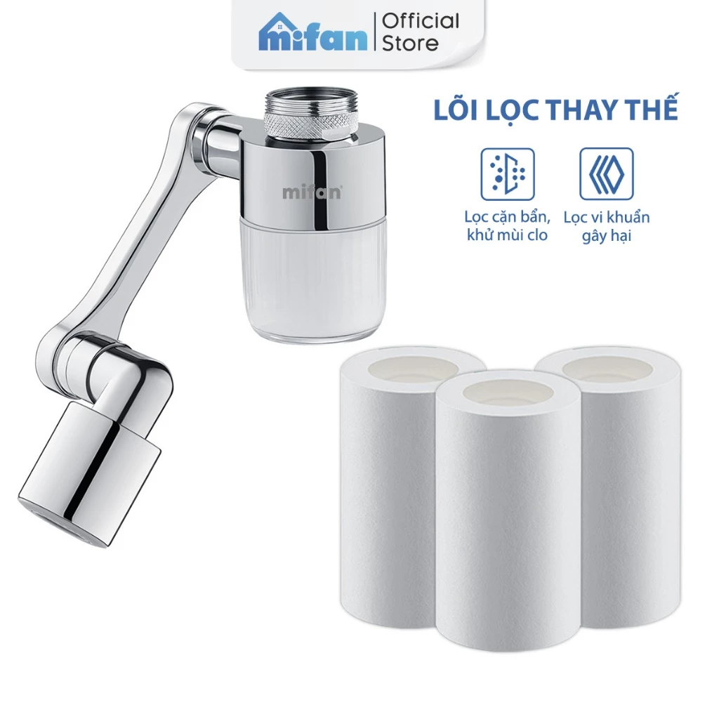Lõi Lọc Thay Thế Đầu Lọc Nước Tại Vòi Bồn Rửa Mặt MIFAN