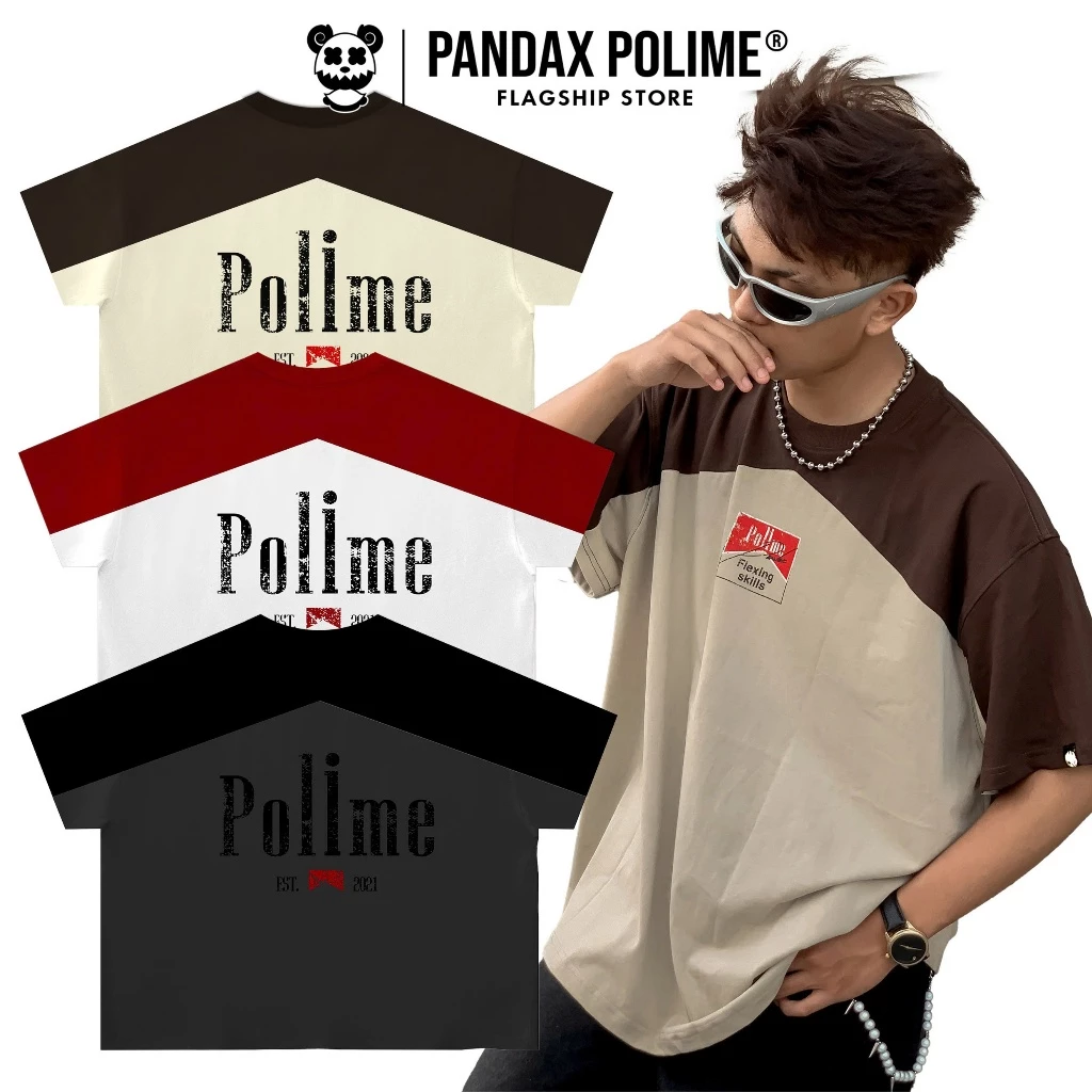 Áo thun big boxy cotton 280gsm blockcore thêu tee form rộng bigsize  cặp đôi px pandaxvn polime