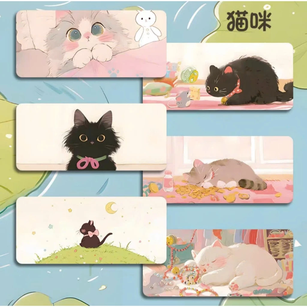 Lót chuột, pad chuột cỡ lớn hình mèo dễ thương, DESKMAT, mouse pad full mẫu full size