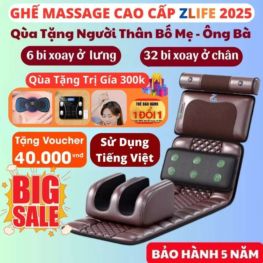 Đệm massage toàn thân, Nệm mat xa tại nhà, Ghế massage phục hồi giảm đau nhức hỗ trợ tuần hoàn máu.