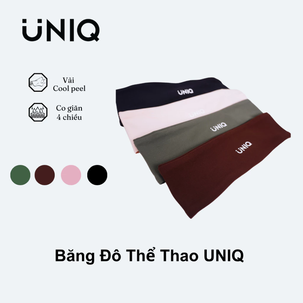 Băng Đô Thể Thao Bảng Nhỏ UNIQ Thâm Hút Mồ Hôi