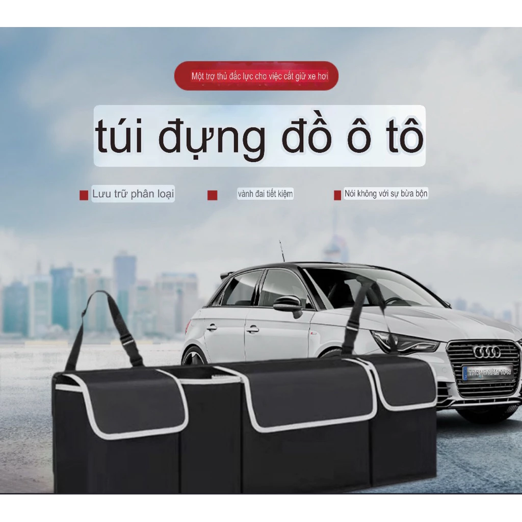 [LOẠI LỚN] Túi Đựng Đồ Sau Ghế Ô Tô – Túi Treo Ghế Đa Năng, Gấp Gọn, Nhiều Ngăn Tiện Dụng