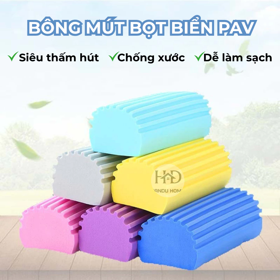 Miếng Bọt Biển Lau Vết Bẩn, Lau Kính, Miếng Mút Lau Dọn Chất Liệu PVA, Làm Sạch Nhanh Chóng Nhà Cửa Và Nội Thất Ô Tô