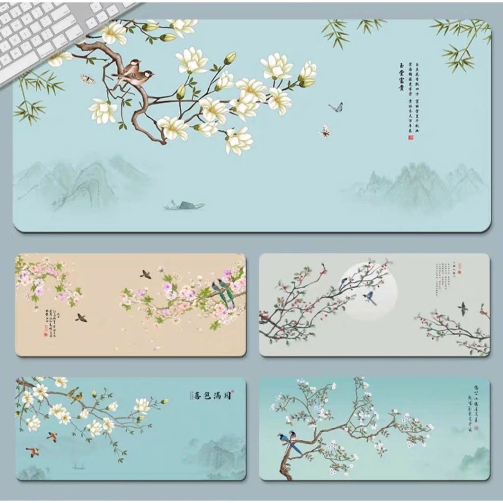 Miếng Lót Chuột Cổ Phong Sơn Thủy – Decor Bàn Làm Việc, Chơi Game, Học Tập
