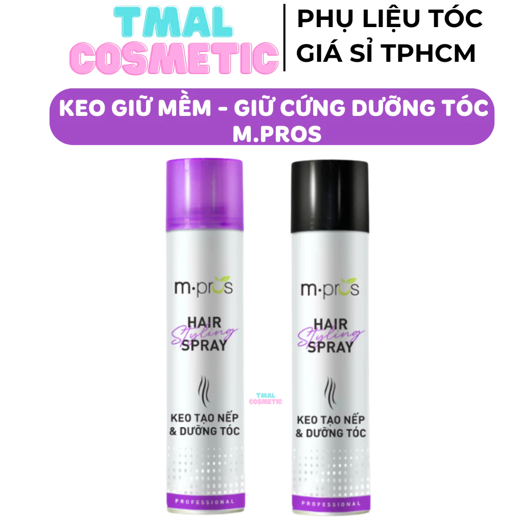 Keo Tạo Nếp & Dưỡng Mềm Tóc M.Pros 420ml Keo Cứng & Keo Mềm