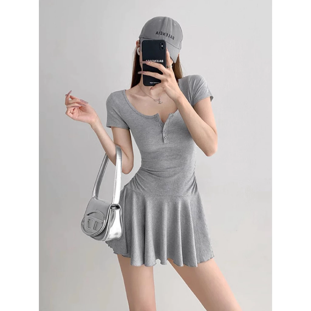 PQ xoè- Sét váy Zip xoè ( Kèm quần bảo hộ) tôn dáng từ 42-52kg