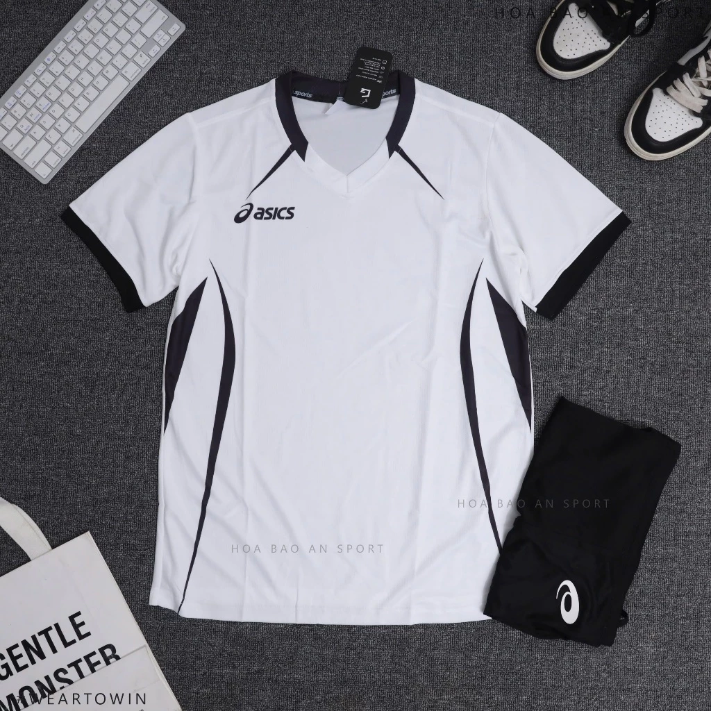 Quần áo bóng chuyền Asics Mizuno cho nam nữ – Chất liệu thun lạnh co giãn – Trang phục thi đấu chuyên nghiệp.