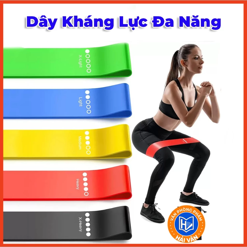 Dây Kháng Lực Tập Gym, Tập Mông, Tập Chân Bóng Đá Đa Năng Mini Band,  Tại Nhà Đơn Giản Hiệu Quả