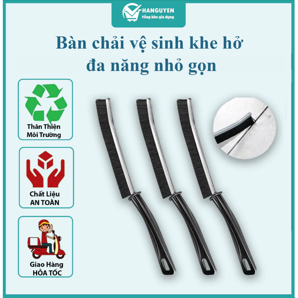 Bàn chải vệ sinh khe hở đa năng nhỏ gọn - cọ làm sạch nhà tắm, khe cửa, nhà bếp #A9