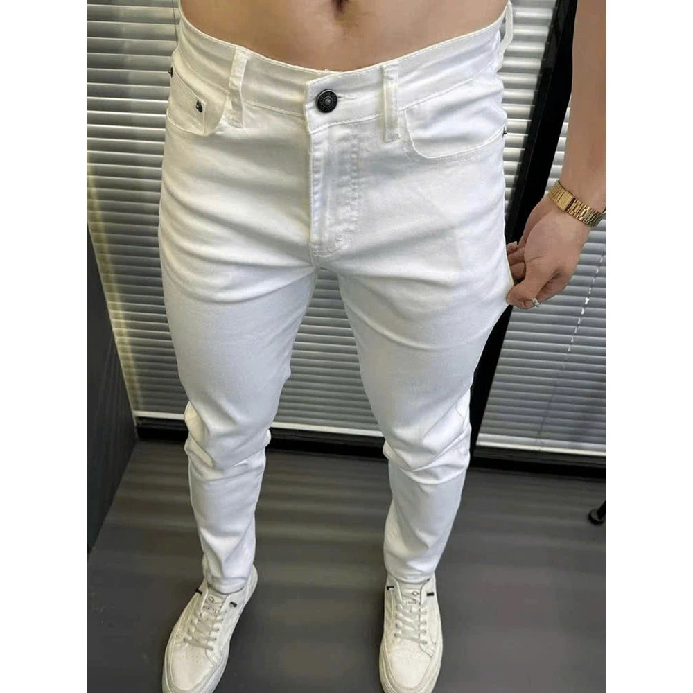 Quần Jean Trắng Nam Dáng Body Vải Mềm Co Giãn Mặc Mát Quần Jean Nam  Thời Trang Trẻ Trung, Lịch Lãm QJN 2500